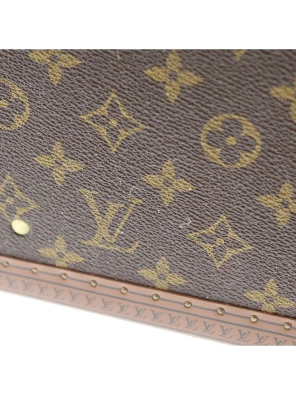Louis Vuitton Monogram Stratos 70 Brown Trunk Suitcase Vintage